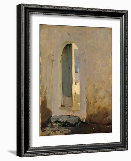 Open Doorway, Morocco, 1879-80-John Singer Sargent-Framed Giclee Print