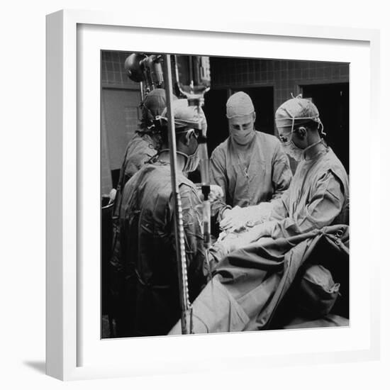 Open-Heart Surgery at the National Institute of Health, 1955-null-Framed Photo