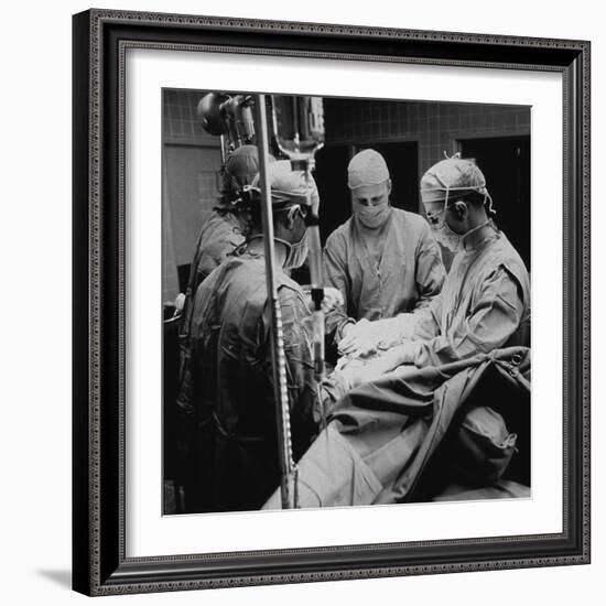 Open-Heart Surgery at the National Institute of Health, 1955-null-Framed Photo