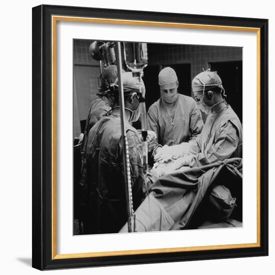 Open-Heart Surgery at the National Institute of Health, 1955-null-Framed Photo