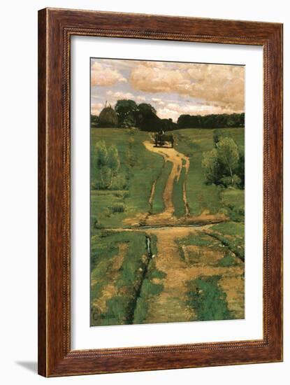 Open Land-Childe Hassam-Framed Art Print