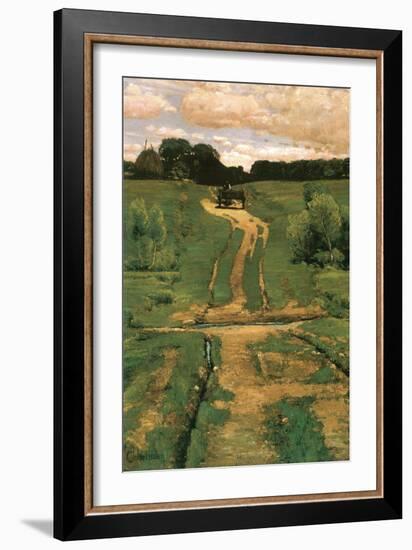 Open Land-Childe Hassam-Framed Art Print