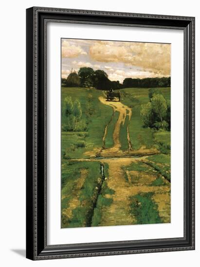 Open Land-Childe Hassam-Framed Art Print