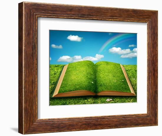 Open Magic Book-egal-Framed Premium Giclee Print