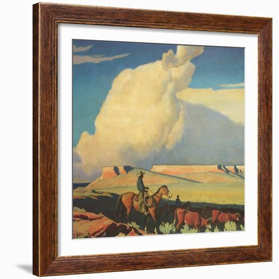 Open Range, 1942-Maynard Dixon-Framed Giclee Print