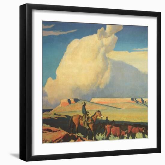 Open Range, 1942-Maynard Dixon-Framed Premium Giclee Print