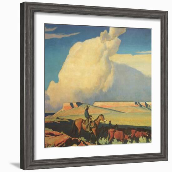 Open Range, 1942-Maynard Dixon-Framed Giclee Print