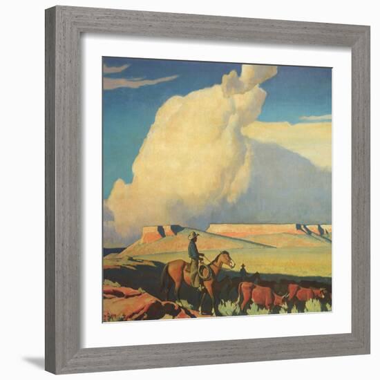 Open Range, 1942-Maynard Dixon-Framed Giclee Print