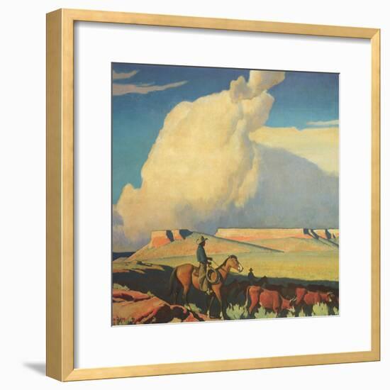 Open Range, 1942-Maynard Dixon-Framed Giclee Print