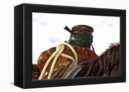 Open Range Roping Saddle-Amanda Lee Smith-Framed Premier Image Canvas