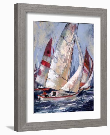 Open Sails I-Brent Heighton-Framed Art Print