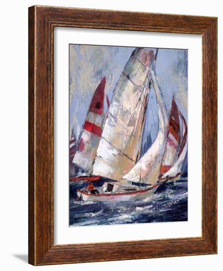 Open Sails I-Brent Heighton-Framed Art Print