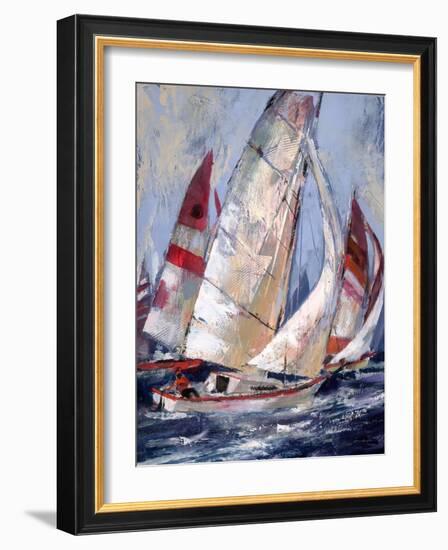 Open Sails I-Brent Heighton-Framed Art Print