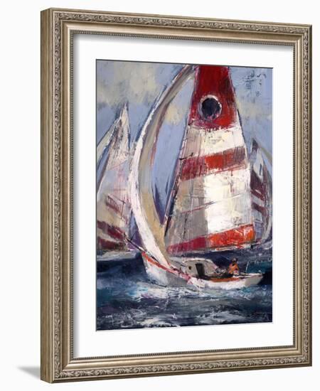 Open Sails II-Brent Heighton-Framed Art Print