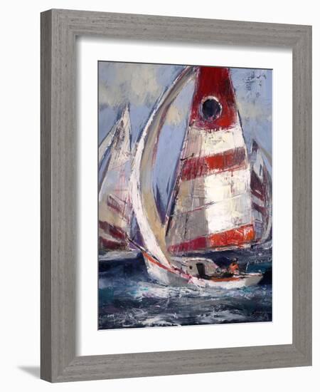 Open Sails II-Brent Heighton-Framed Art Print