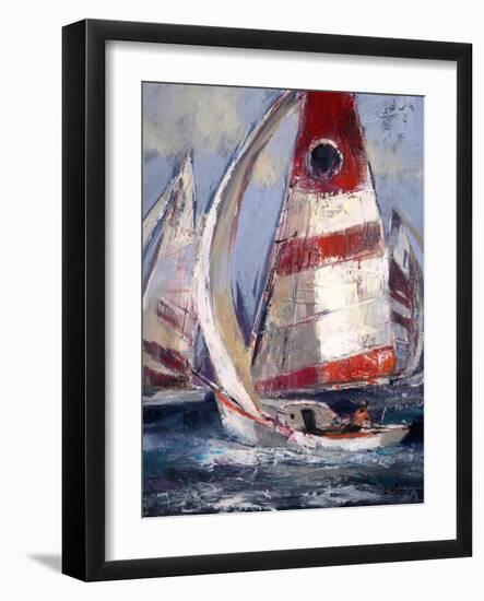 Open Sails II-Brent Heighton-Framed Art Print