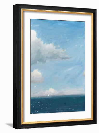 Open Sea Blue Crop-James Wiens-Framed Art Print