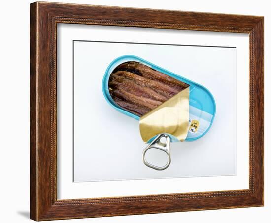 Open Tin of Anchovy Fillets-Paul Rapson-Framed Photographic Print