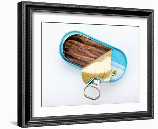 Open Tin of Anchovy Fillets-Paul Rapson-Framed Photographic Print
