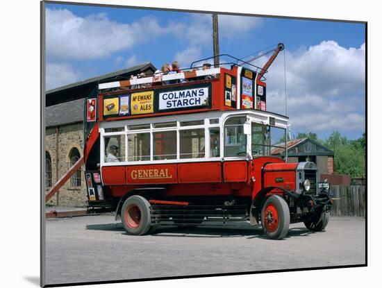 Open Top Bus, Beamish Museum, Stanley, County Durham-Peter Thompson-Mounted Photographic Print