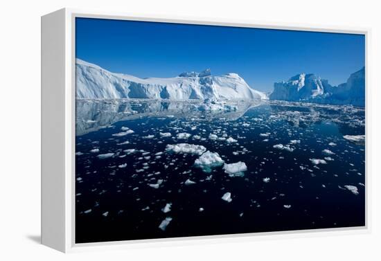 Open Waters in Disco Bay, Greenland-Howard Ruby-Framed Premier Image Canvas