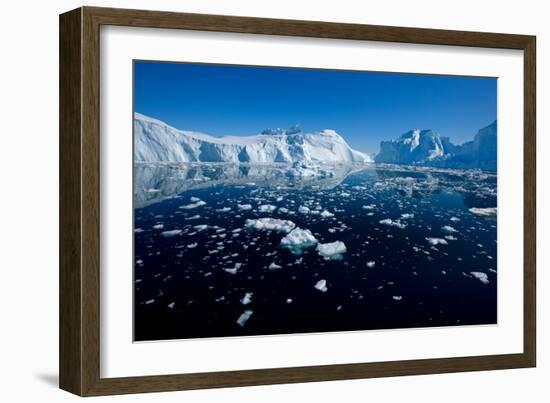 Open Waters in Disco Bay, Greenland-Howard Ruby-Framed Photographic Print