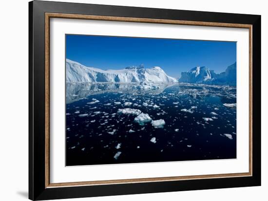 Open Waters in Disco Bay, Greenland-Howard Ruby-Framed Photographic Print