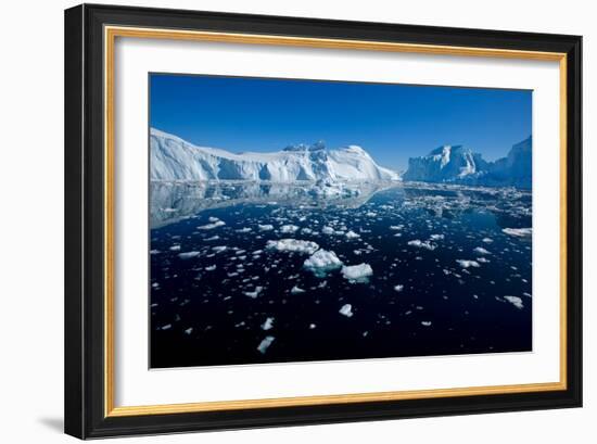 Open Waters in Disco Bay, Greenland-Howard Ruby-Framed Photographic Print