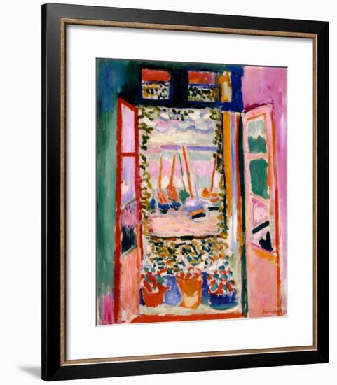 Open Window, Collioure, 1905-Henri Matisse-Framed Art Print