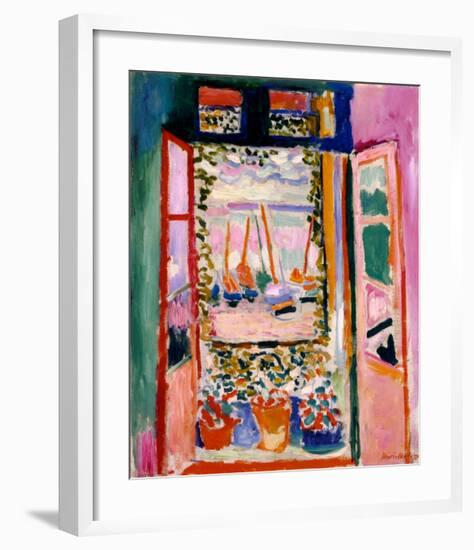 Open Window, Collioure, 1905-Henri Matisse-Framed Art Print