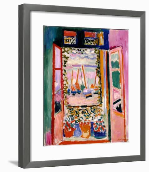 Open Window, Collioure, 1905-Henri Matisse-Framed Art Print