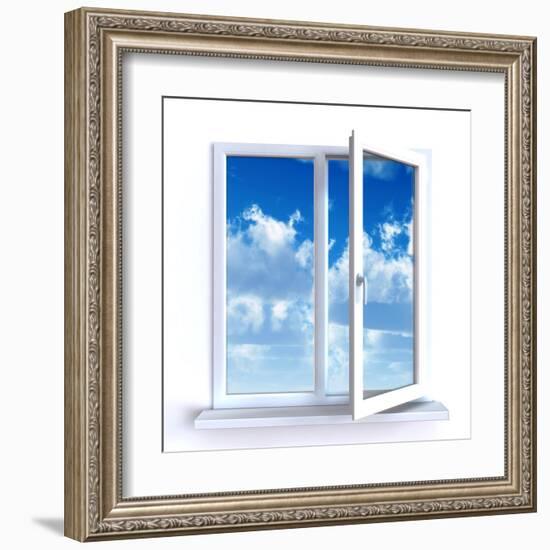 Open Window-Serp-Framed Art Print