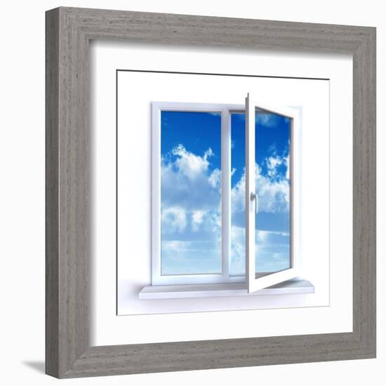 Open Window-Serp-Framed Art Print