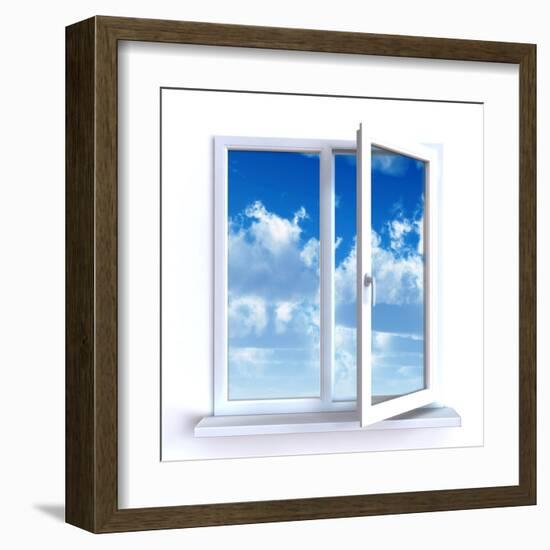 Open Window-Serp-Framed Art Print