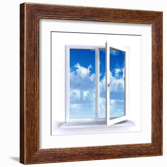 Open Window-Serp-Framed Art Print