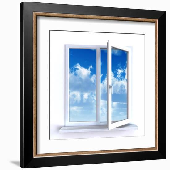 Open Window-Serp-Framed Art Print