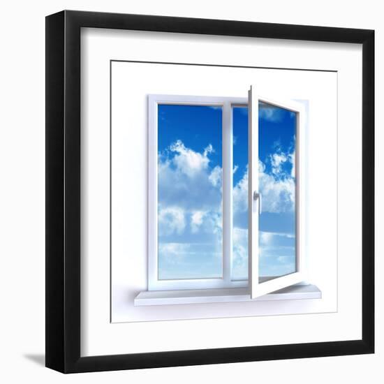 Open Window-Serp-Framed Art Print