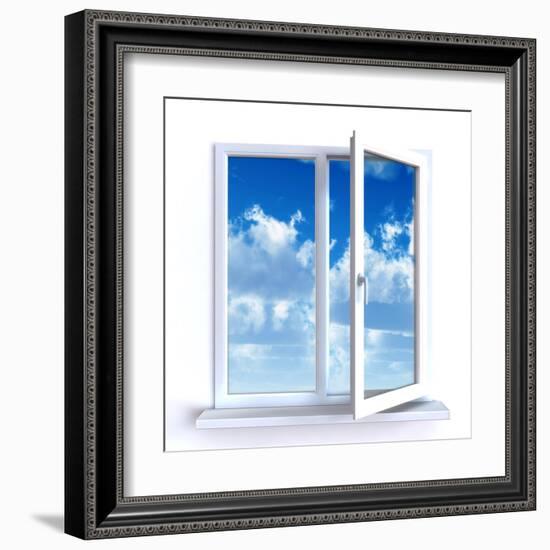 Open Window-Serp-Framed Art Print