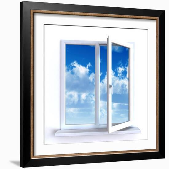 Open Window-Serp-Framed Art Print