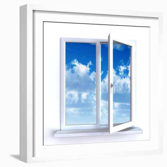 Open Window-Serp-Framed Art Print