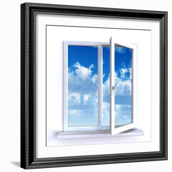 Open Window-Serp-Framed Art Print