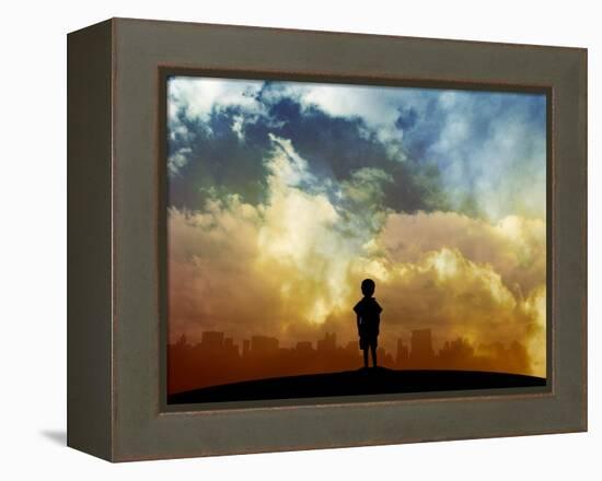 Open your eyes-Alex Cherry-Framed Stretched Canvas