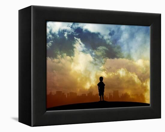 Open your eyes-Alex Cherry-Framed Stretched Canvas