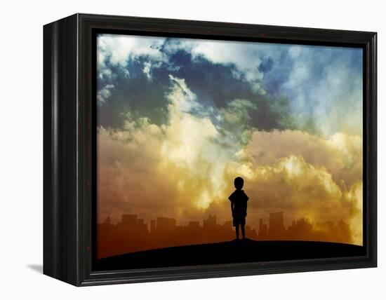 Open your eyes-Alex Cherry-Framed Stretched Canvas