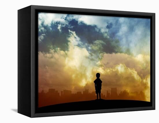 Open your eyes-Alex Cherry-Framed Stretched Canvas