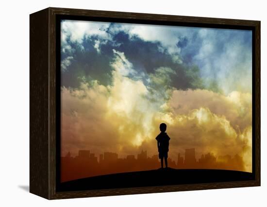 Open your eyes-Alex Cherry-Framed Stretched Canvas