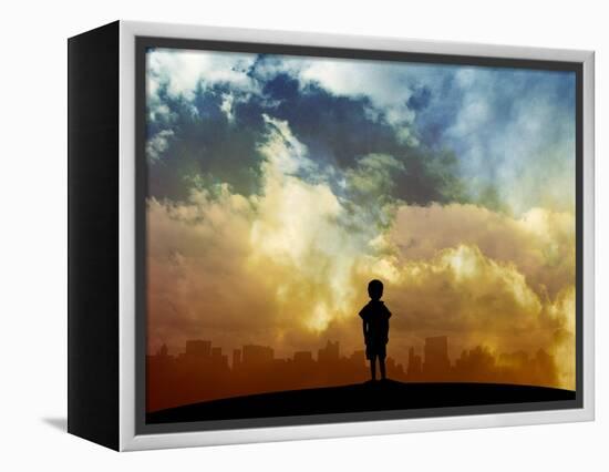 Open your eyes-Alex Cherry-Framed Stretched Canvas