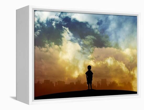 Open your eyes-Alex Cherry-Framed Stretched Canvas