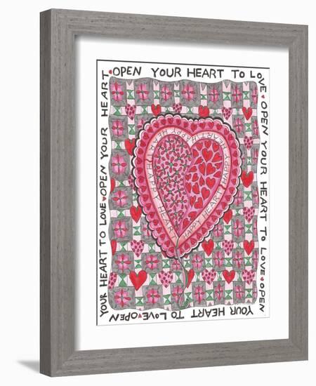 Open Your Heart To Love-Cheryl Bartley-Framed Giclee Print