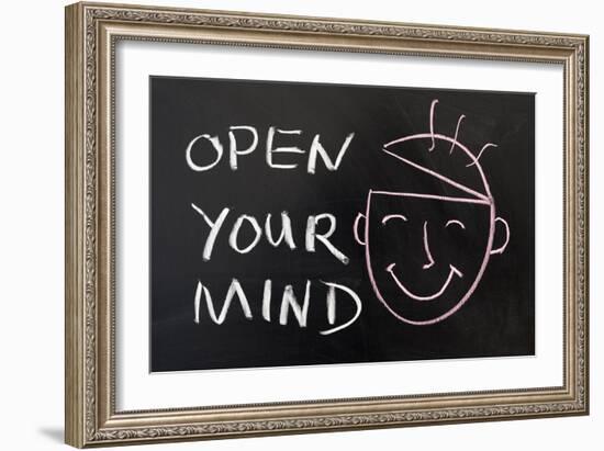 Open Your Mind-Raywoo-Framed Art Print